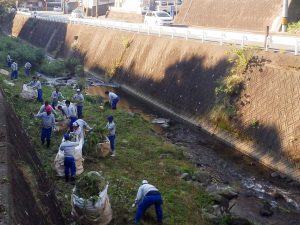 川掃除を行いました