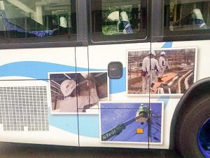 ラッピングバスを制作しました